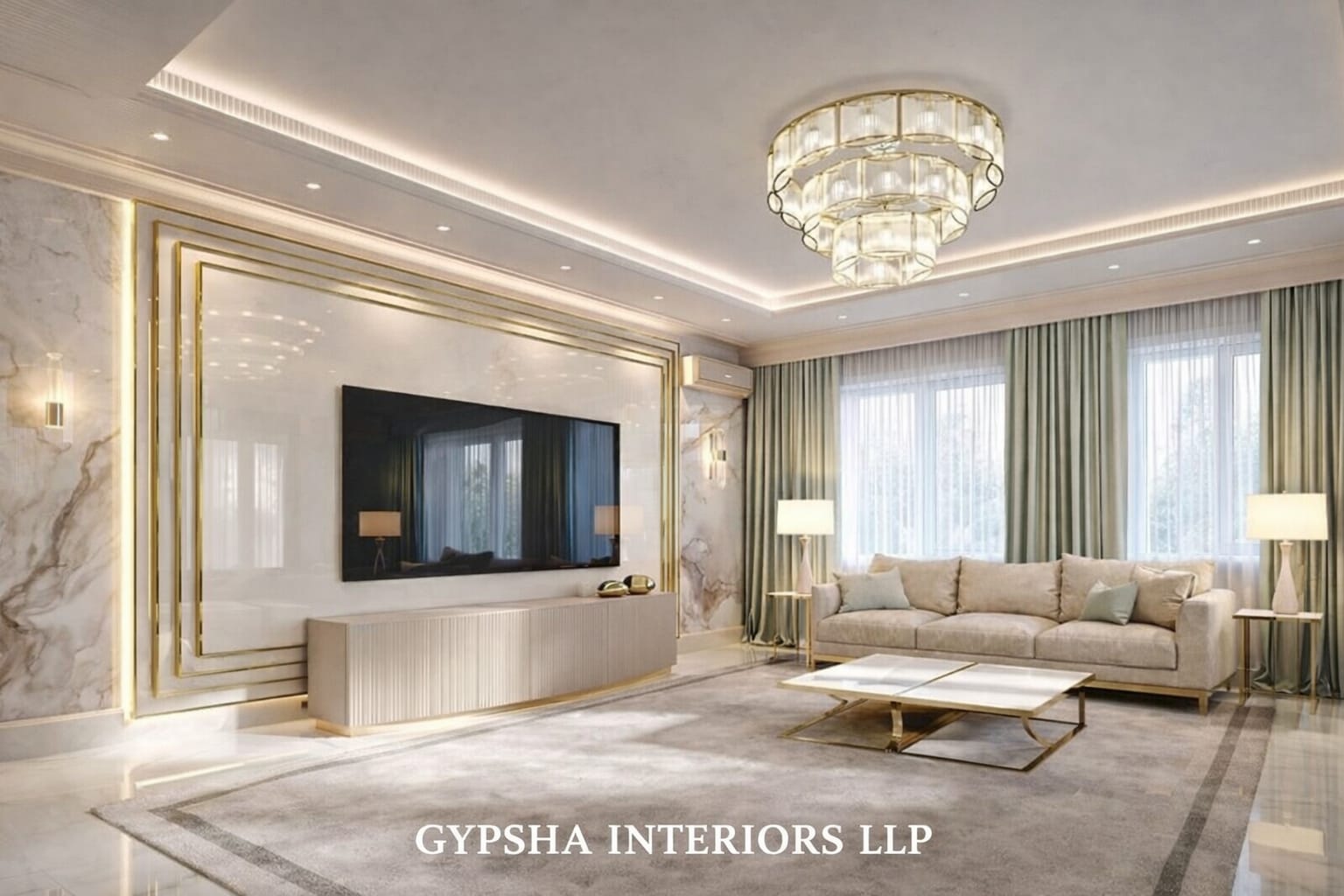 Living False Ceiling 2