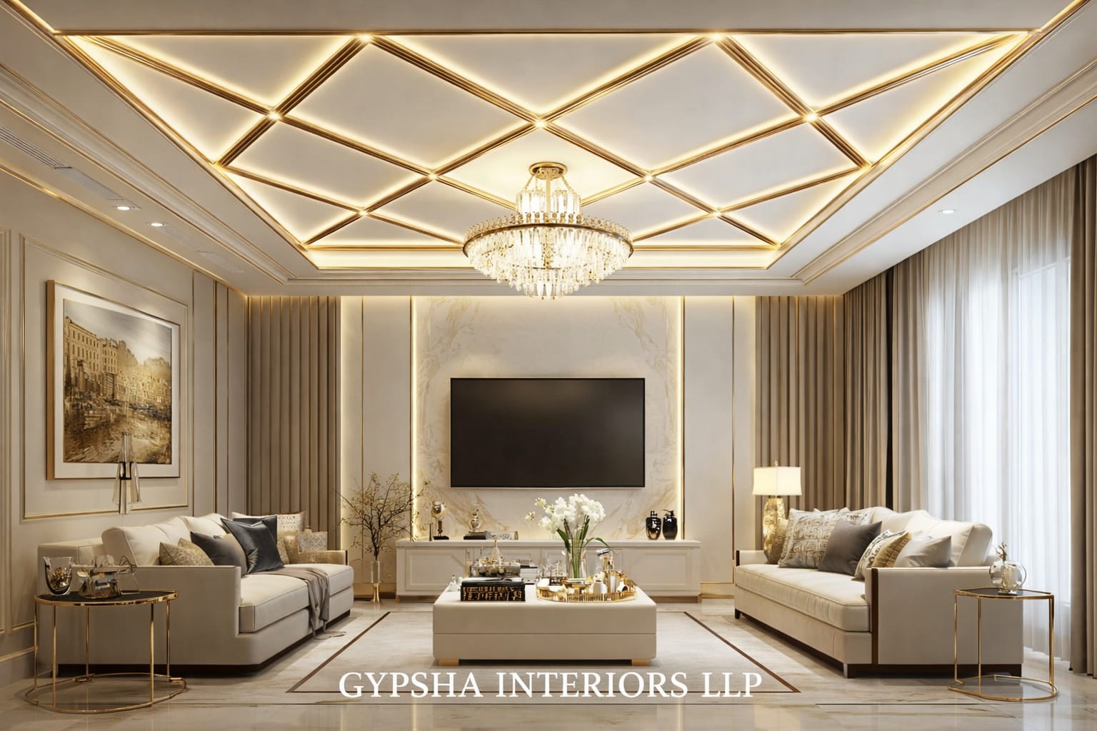 Living False Ceiling 3